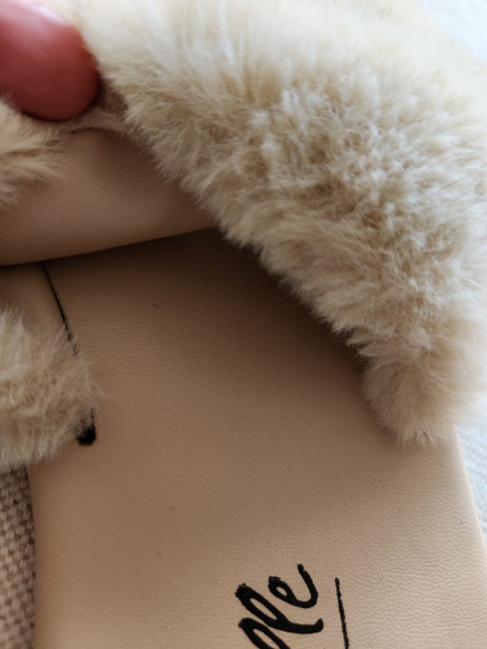 L’Intervalle Lillet Beige Faux Fur Slide Sandals – EU 41 (US 10) - Picture 5 of 8
